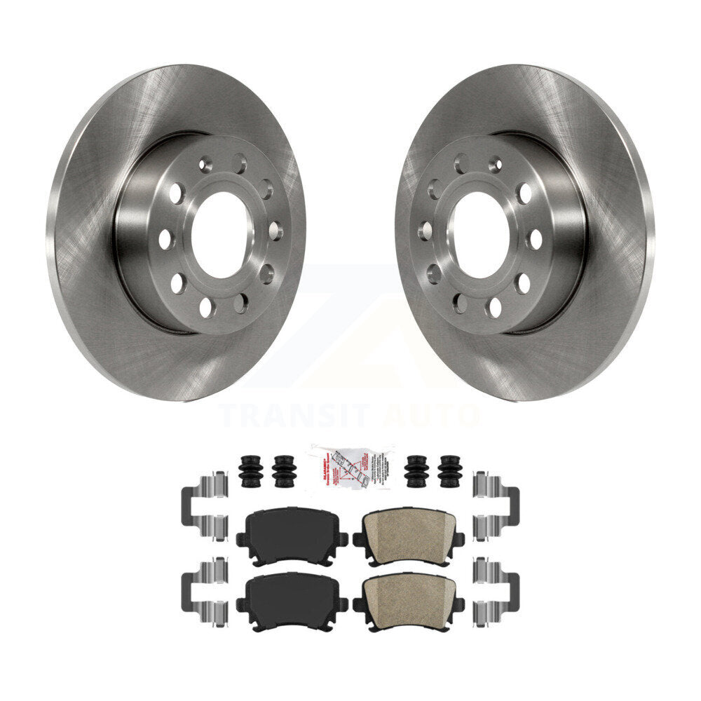 Kit de rotor de frein arrière et de plaquettes en céramique, pour Volkswagen Jetta Rabbit Audi A3 Quattr