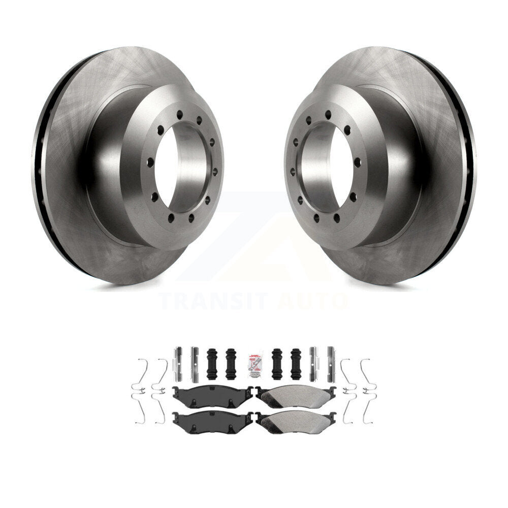 Kit de rotor de frein arrière et de plaquettes semi-métalliques pour châssis de camping-car Ford F-53 E-55