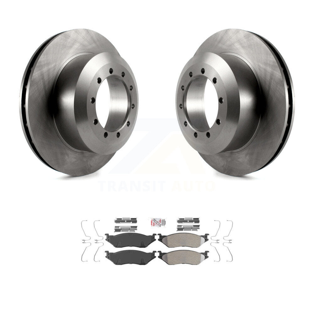Kit de rotor de frein arrière et de plaquettes semi-métalliques pour châssis de camping-car Ford F-53 E-55