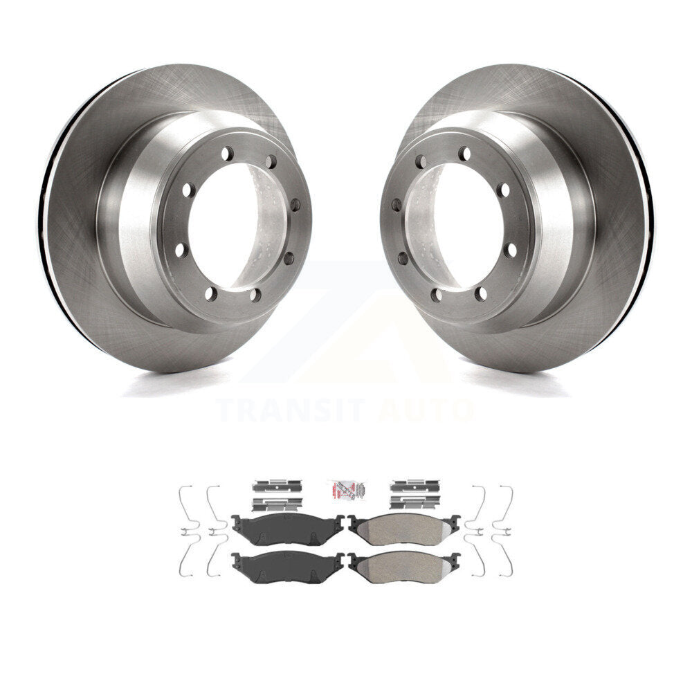 Kit de disques de frein à disque arrière et plaquettes semi-métalliques pour Ford F-550 Super Duty