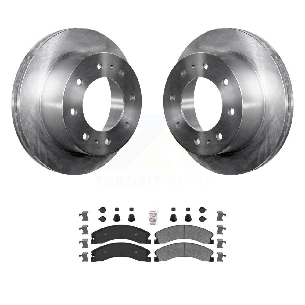 Kit de rotor de frein arrière et de plaquettes semi-métalliques pour GMC Chevrolet Sierra 2500 HD 350