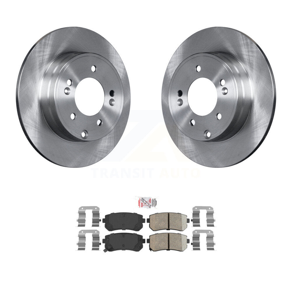 Rotors de frein à disque arrière et Kit de plaquettes en céramique pour Hyundai Tucson Sonata Kia Cadenz