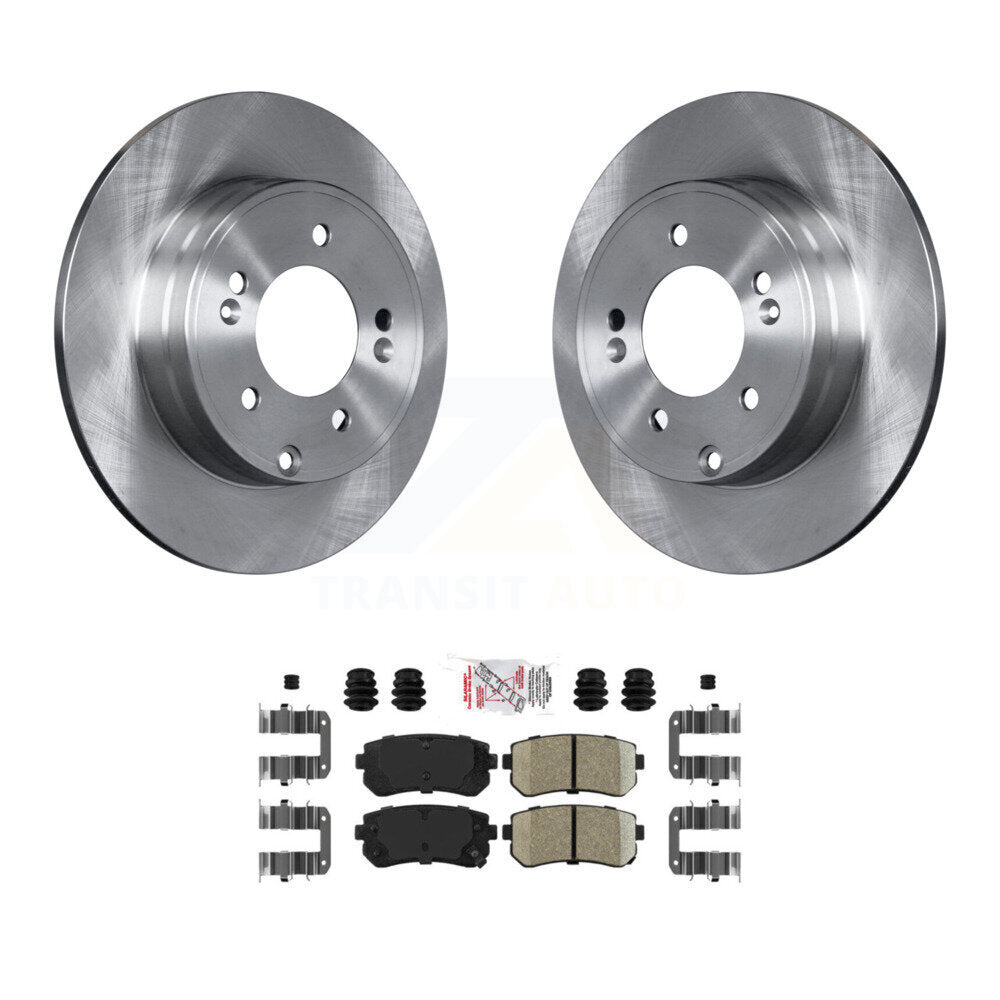 Rotors de frein à disque arrière et Kit de plaquettes en céramique pour Hyundai Tucson Sonata Kia Cadenz