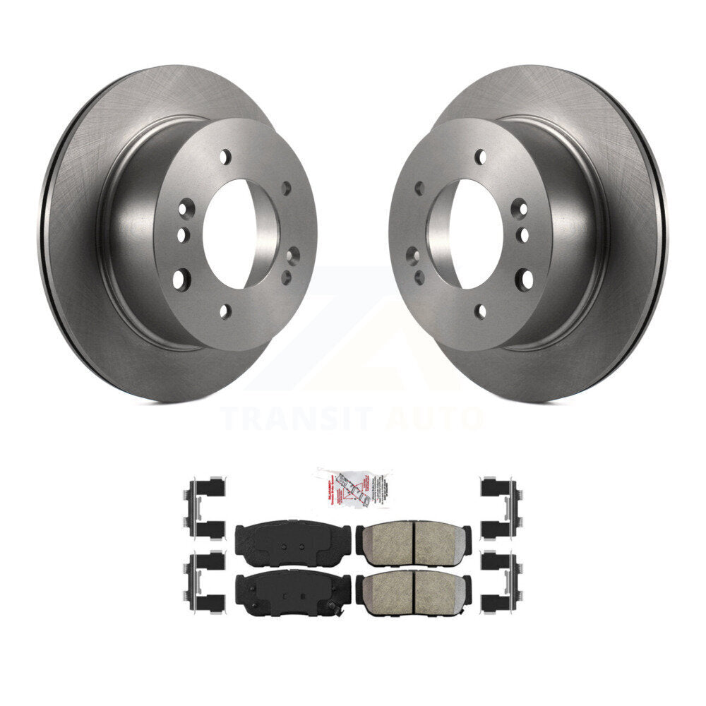 Kit de disques de frein à disque arrière et plaquettes semi-métalliques pour Kia Sorento 2003-2006