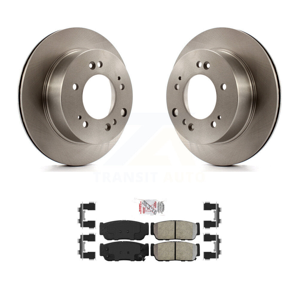 Kit de disques de frein à disque arrière et plaquettes semi-métalliques pour Kia Sorento 2007-2009