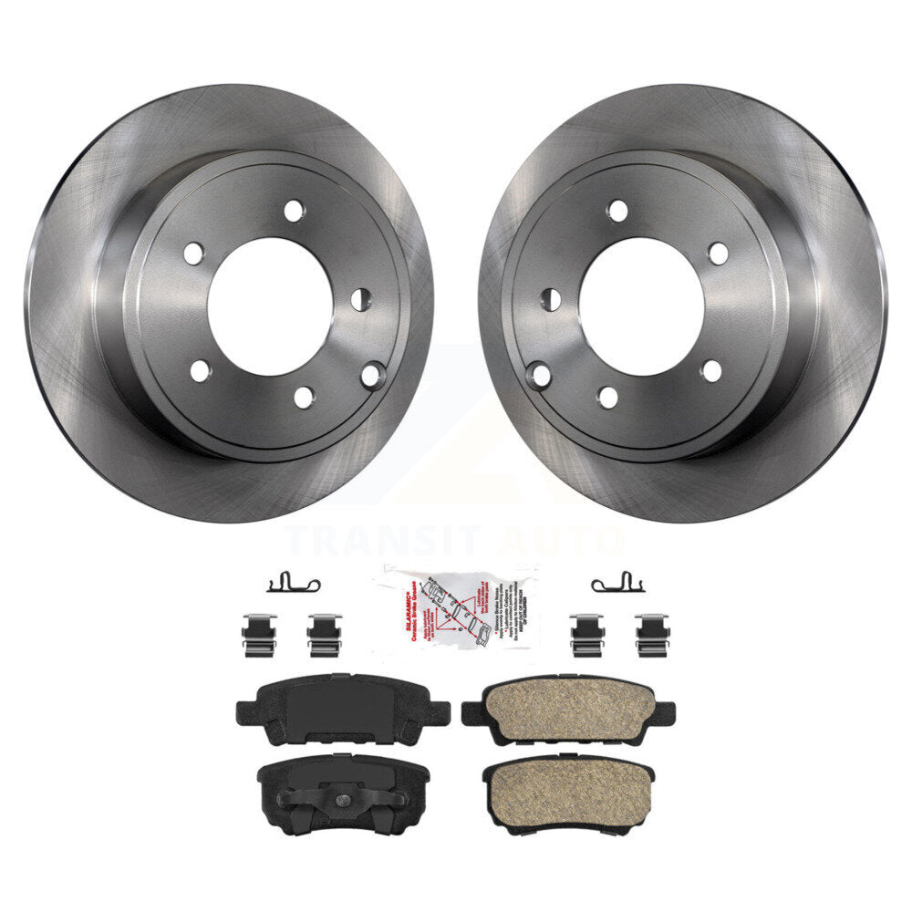 Rotors de frein arrière et Kit de plaquettes en céramique pour Jeep Mitsubishi Lancer Patriot Dodge 20