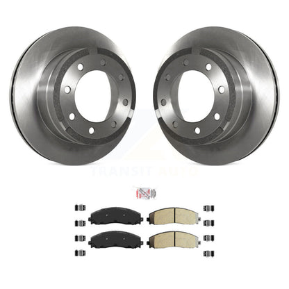 Rotors de frein à disque arrière et Kit de plaquettes semi-métalliques pour Ford F-350 Super Duty F-25