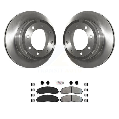 Rotors de frein à disque arrière et Kit de plaquettes semi-métalliques pour Ford F-350 Super Duty F-25
