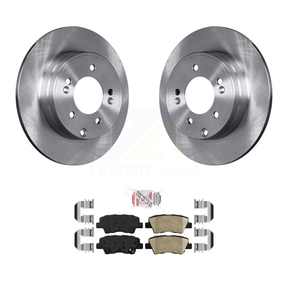 Kit de disques de frein à disque arrière et plaquettes en céramique, pour Hyundai Sonata Kia Optima