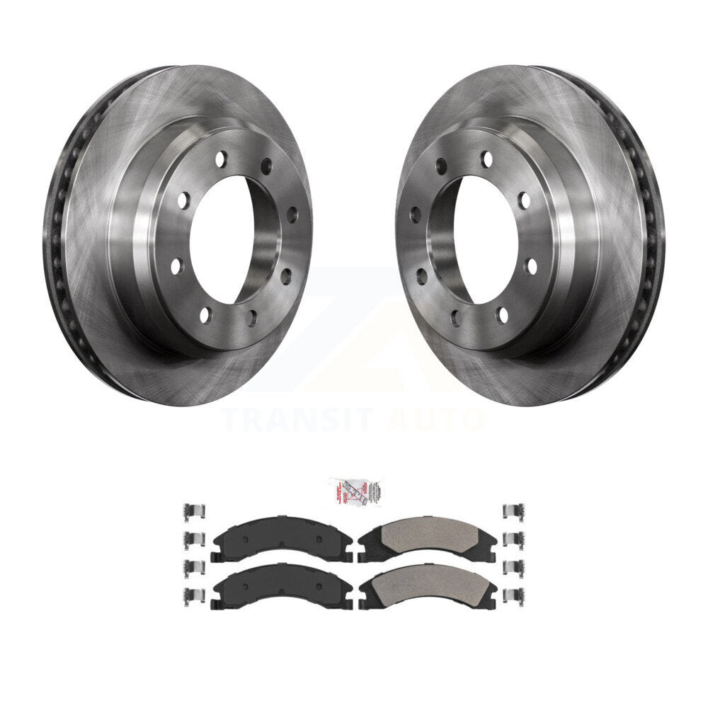 Kit de rotor de frein arrière et de plaquettes semi-métalliques pour Ford E-350 Super Duty E-250 E-15