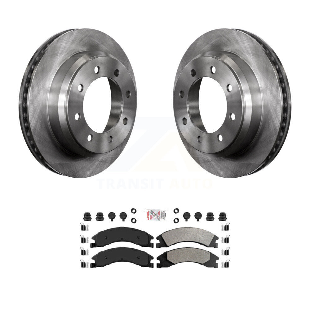 Kit de rotor de frein arrière et de plaquettes semi-métalliques pour Ford E-350 Super Duty E-250 E-15