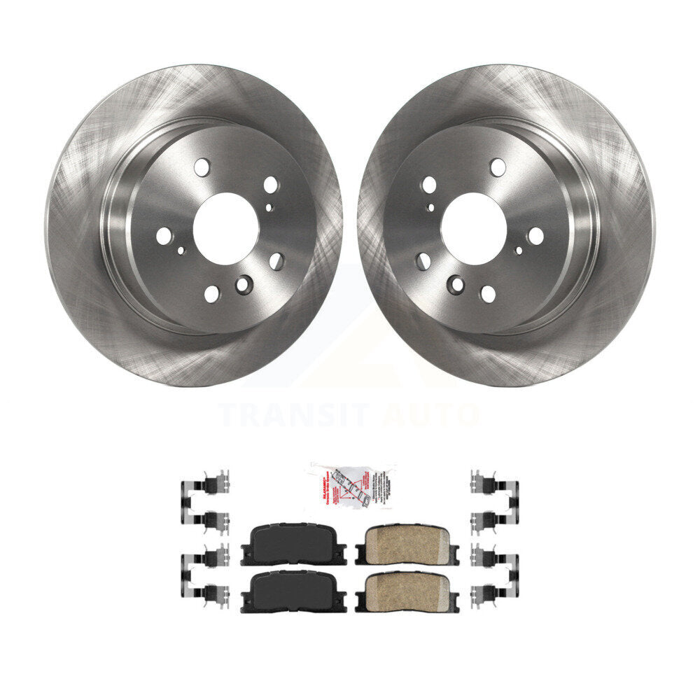 Kit de rotors de frein à disque arrière et plaquettes en céramique pour Toyota Highlander AWD 2001-2003