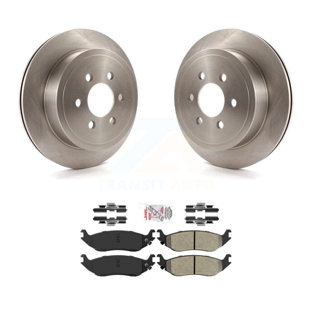 Kit de rotors de frein à disque arrière et de plaquettes semi-métalliques pour Dodge Durango 2003