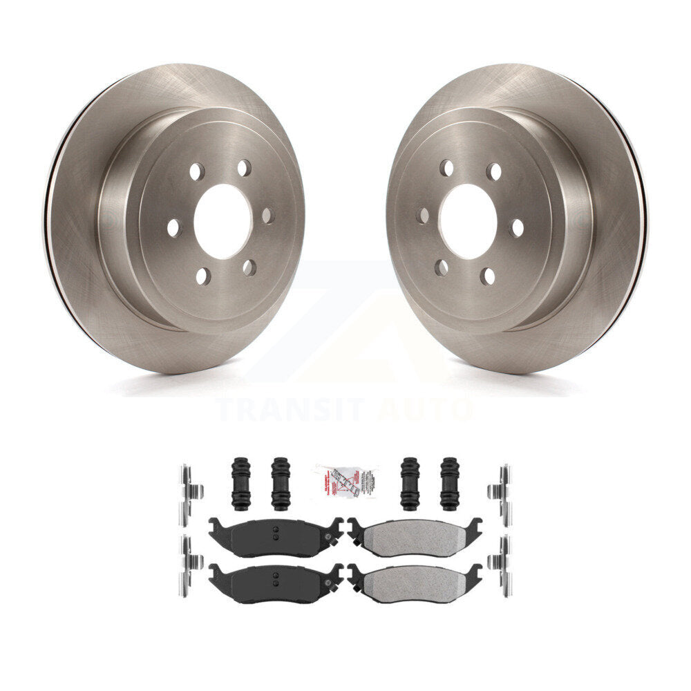 Kit de rotors de frein à disque arrière et de plaquettes semi-métalliques pour Dodge Durango 2003