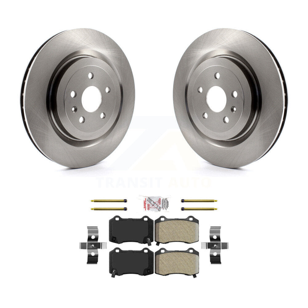 Rotors de frein à disque arrière et Kit de plaquettes semi-métalliques pour Chevrolet Camaro Cadillac CT