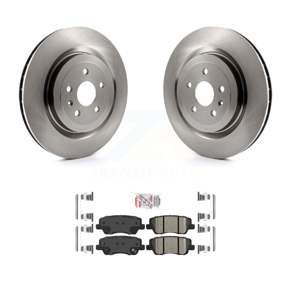 Kit de rotors de frein à disque arrière et de plaquettes en céramique pour Cadillac CTS 2015 6,2 L