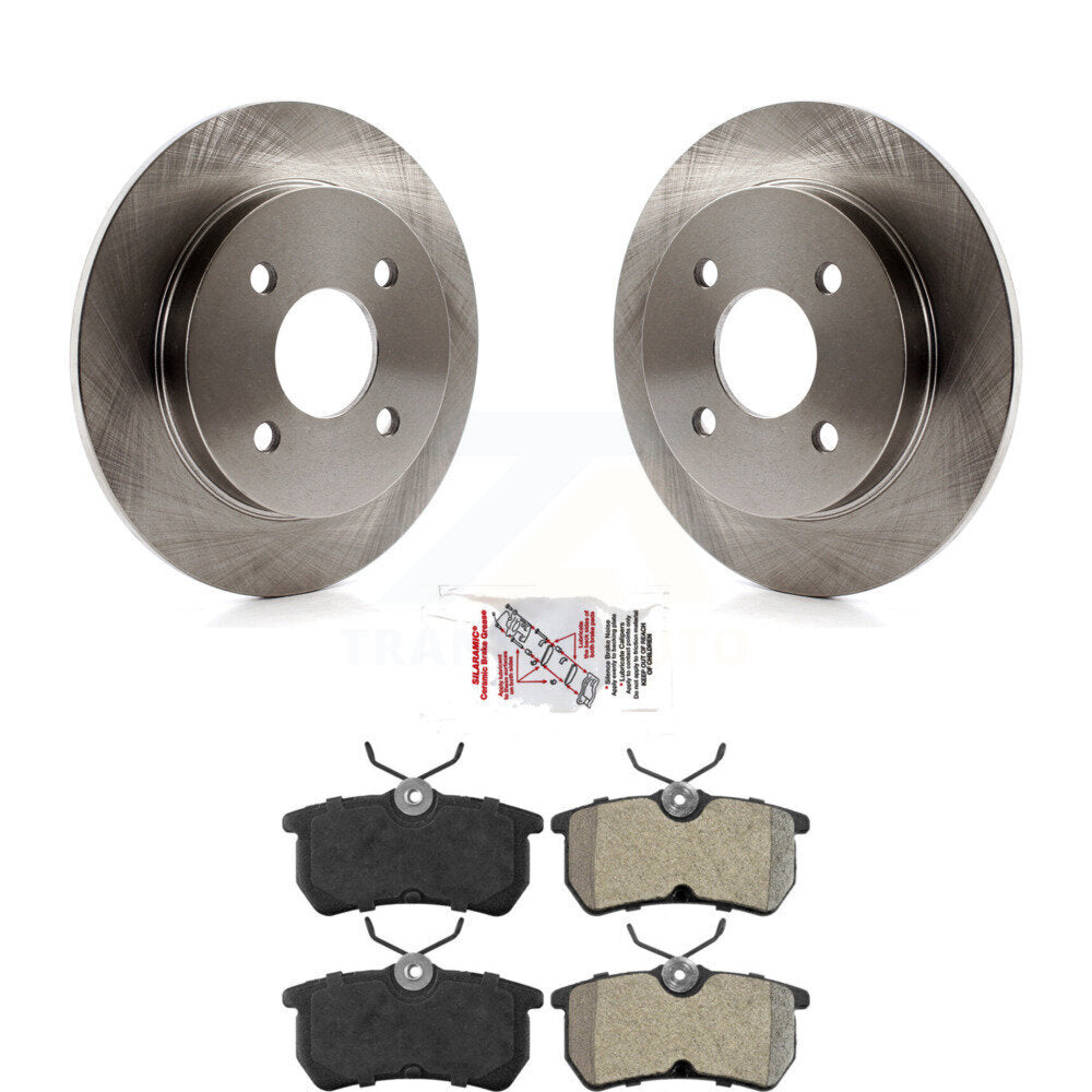 Kit de disques de frein à disque arrière et plaquettes semi-métalliques pour Ford Focus Fiesta