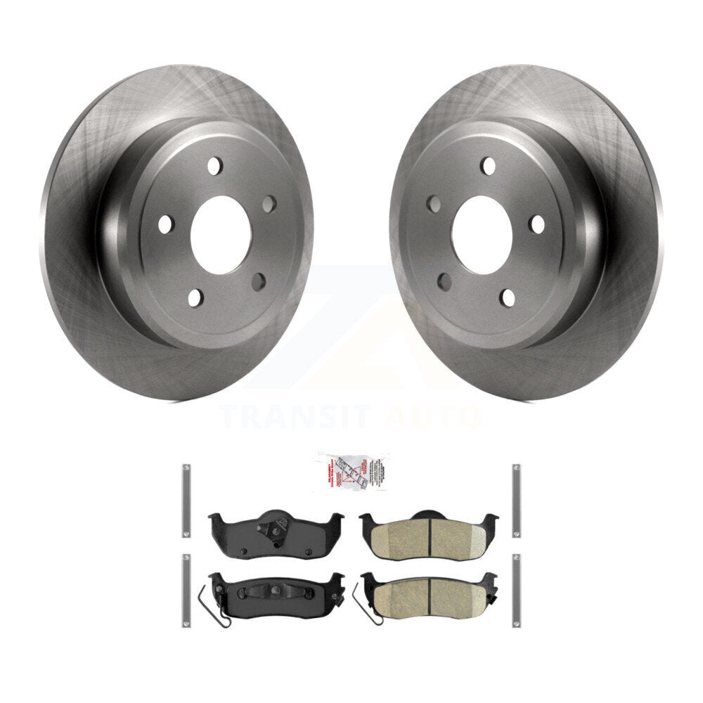 Kit de rotors de frein à disque arrière et plaquettes en céramique pour Jeep Grand Cherokee Commander