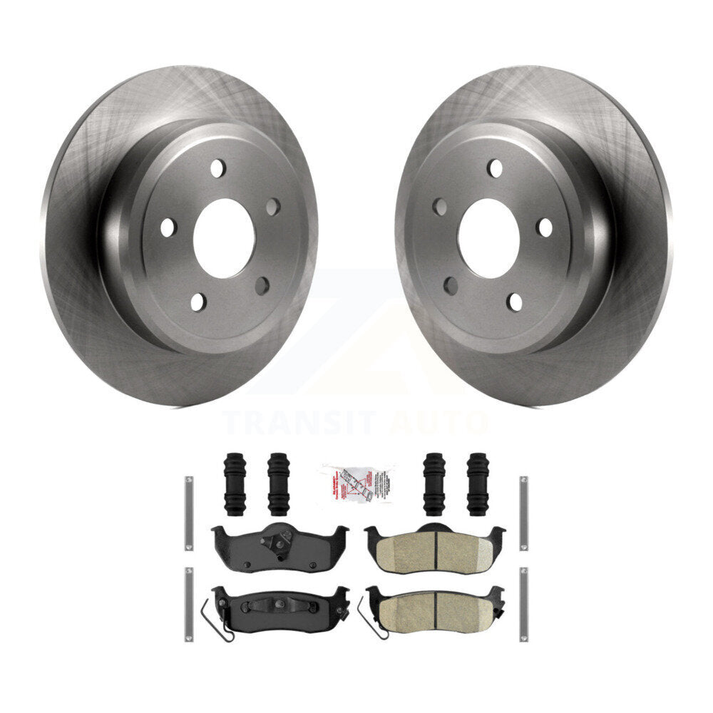 Kit de rotors de frein à disque arrière et plaquettes en céramique pour Jeep Grand Cherokee Commander
