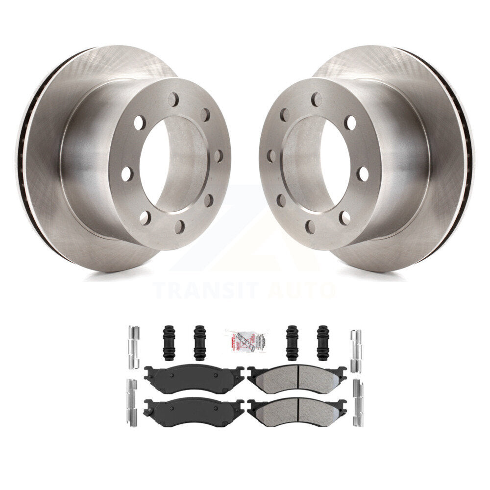 Rotors de frein à disque arrière et kit de plaquettes semi-métalliques pour Dodge Ram 2001 2002 2500 350