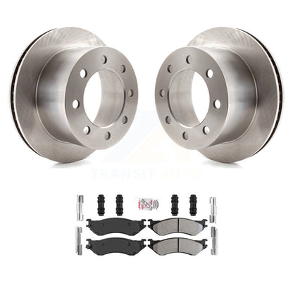 Rotors de frein à disque arrière et kit de plaquettes semi-métalliques pour Dodge Ram 2001 2002 2500 350