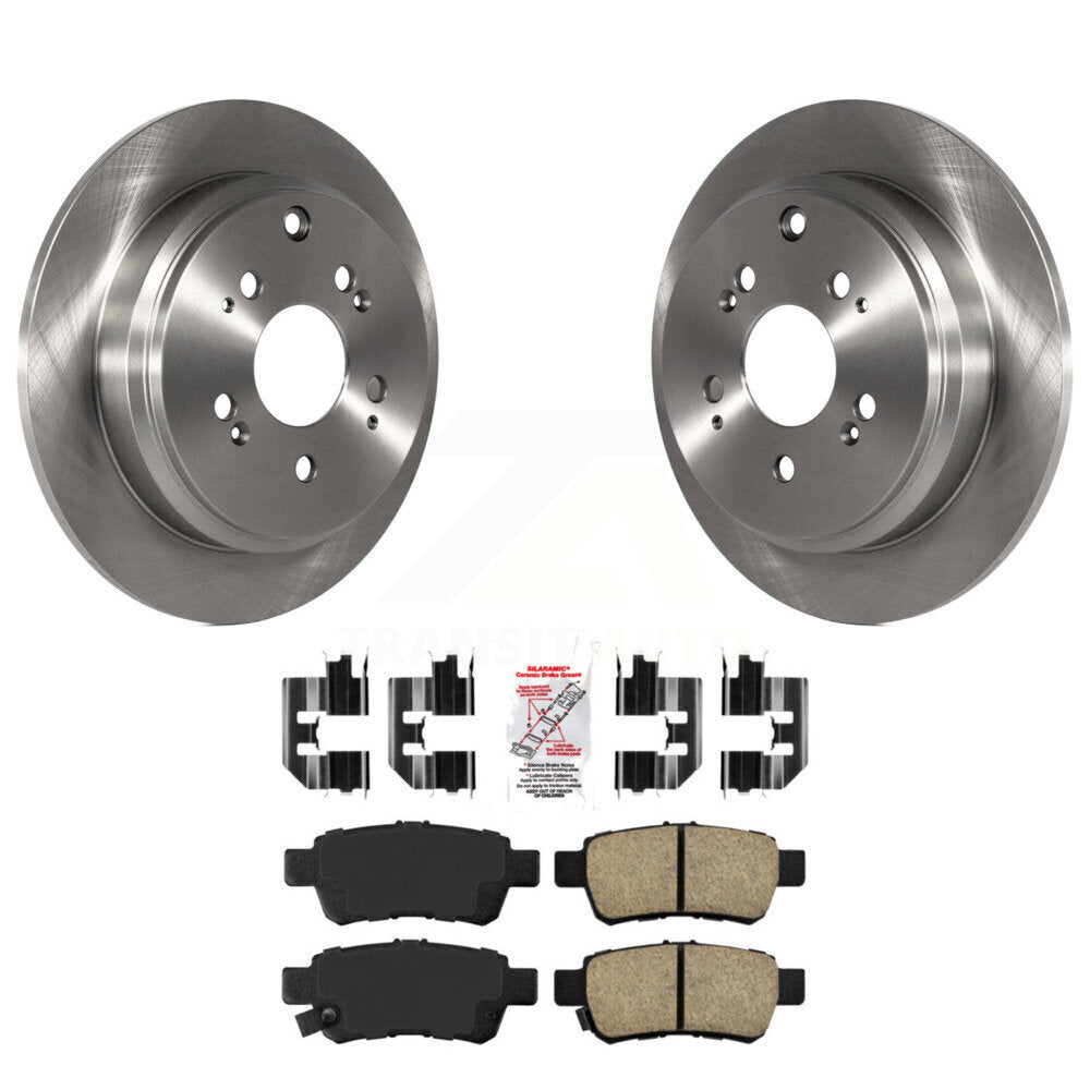 Kit de disques de frein à disque arrière et plaquettes en céramique pour Honda Odyssey 2005-2010