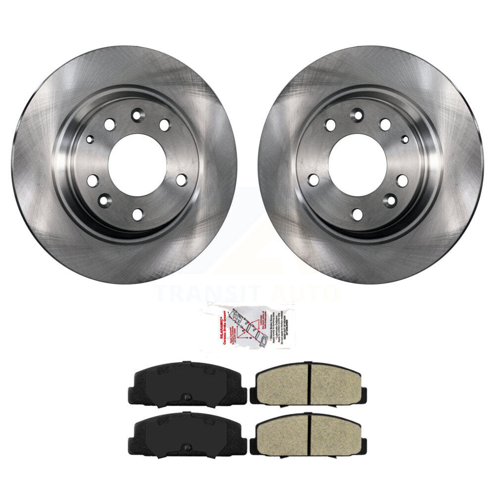 Kit de disques de frein à disque arrière et plaquettes semi-métalliques pour Mazda 6 Protege K8A-10117