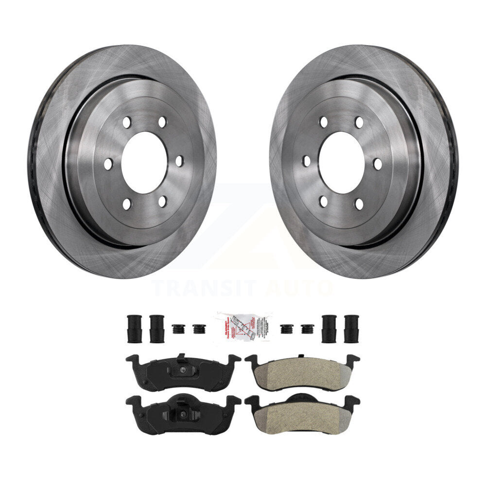 Kit de rotor de frein arrière et de plaquettes semi-métalliques pour Ford Expedition Lincoln Navigato