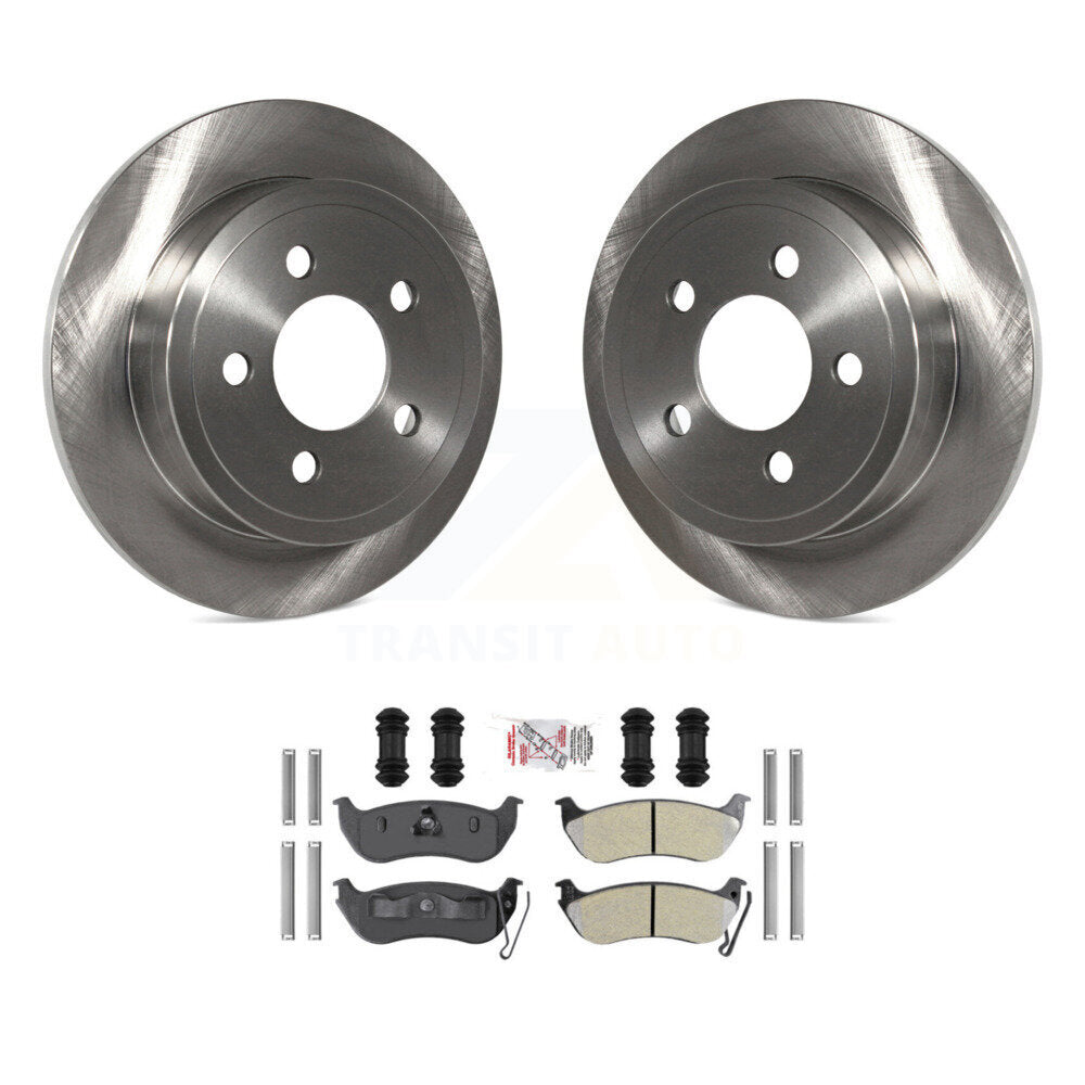 Kit de disques de frein à disque arrière et plaquettes semi-métalliques pour Jeep Liberty Wrangler TJ