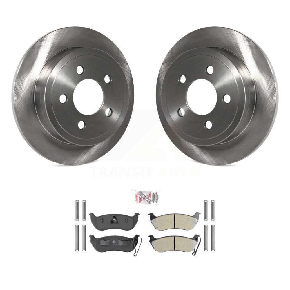 Kit de disques de frein à disque arrière et plaquettes semi-métalliques pour Jeep Liberty Wrangler TJ