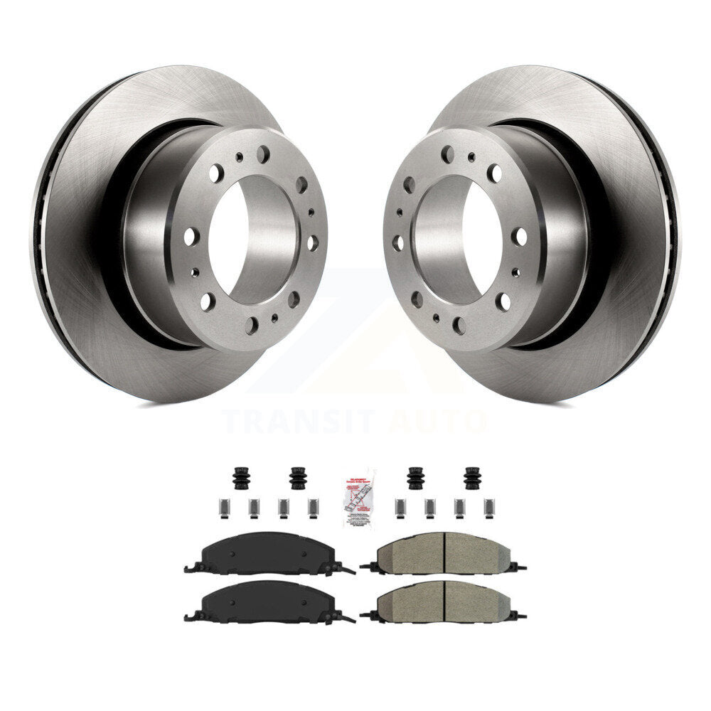 Kit de rotors de frein à disque arrière et plaquettes semi-métalliques pour Ram 3500 2500 1500 Dodge