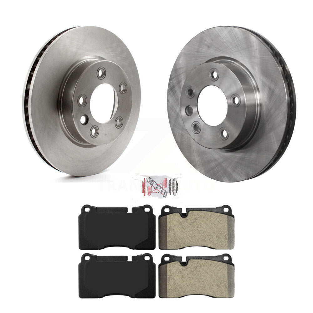 Kit disques de frein à disque avant et plaquettes semi-métalliques pour Volkswagen Touareg