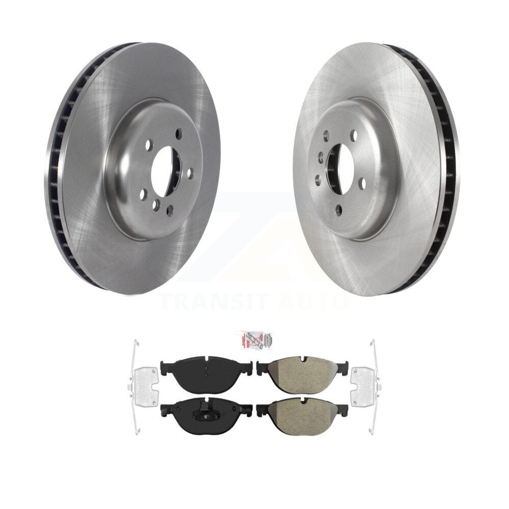 Rotor de frein à disque avant et Kit de plaquettes semi-métalliques pour BMW 750i xDrive 750Li 550i G