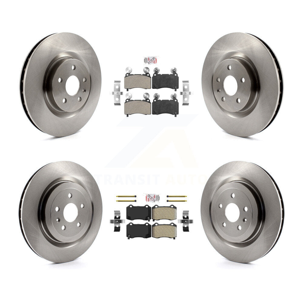 Kit de plaquettes semi-métalliques avant et arrière et Rotor de frein pour Chevrolet Camaro S 2010 – 2015