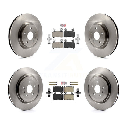 Kit de plaquettes semi-métalliques avant et arrière et Rotor de frein pour Chevrolet Camaro S 2010 – 2015