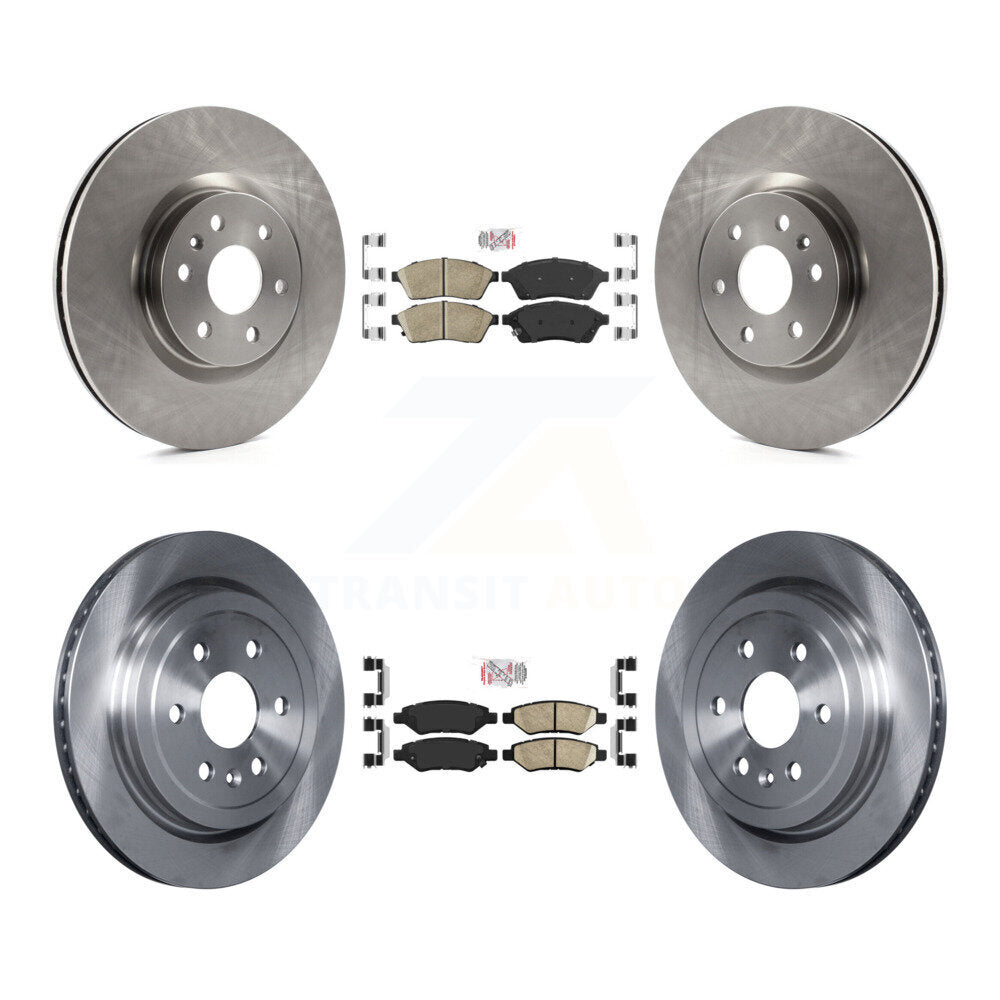 Kit de plaquettes en céramique et de rotors de frein à disque avant et arrière, pour Cadillac SRX Saab 9-4X