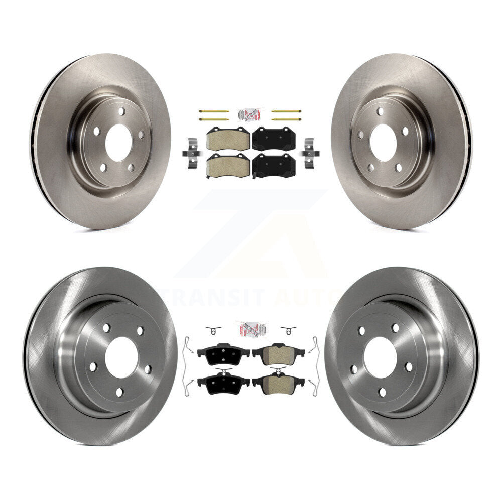 Kit de plaquettes semi-métalliques avant et arrière et Rotor de frein pour Chevrolet Cobalt S 2008 – 2010