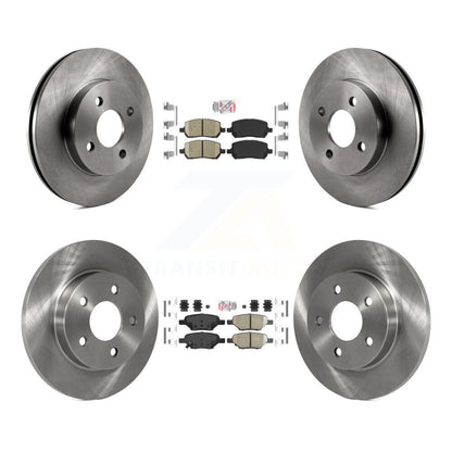 Kit de plaquettes en céramique et de rotors de frein à disque avant et arrière, pour Pontiac G5 Pursuit
