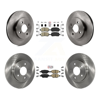Kit de plaquettes en céramique et de rotors de frein à disque avant et arrière, pour Pontiac G5 Pursuit