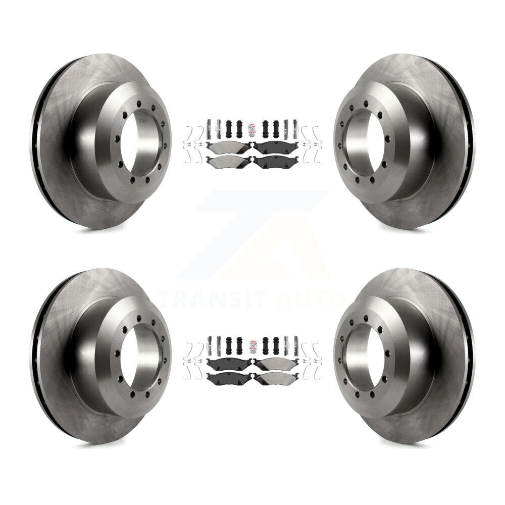 Kit de plaquettes semi-métalliques avant et arrière et Rotor de frein, pour châssis de camping-car Ford F-53
