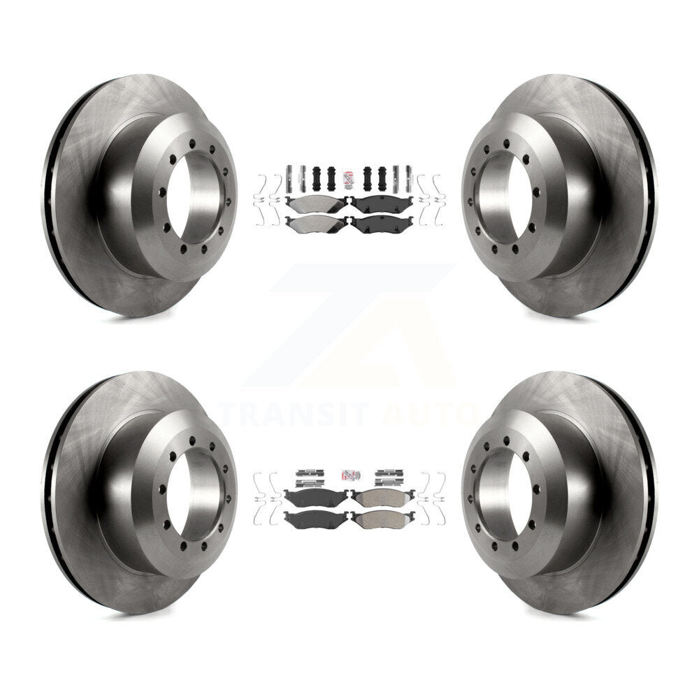 Kit de plaquettes semi-métalliques avant et arrière et Rotor de frein, pour châssis de camping-car Ford F-53