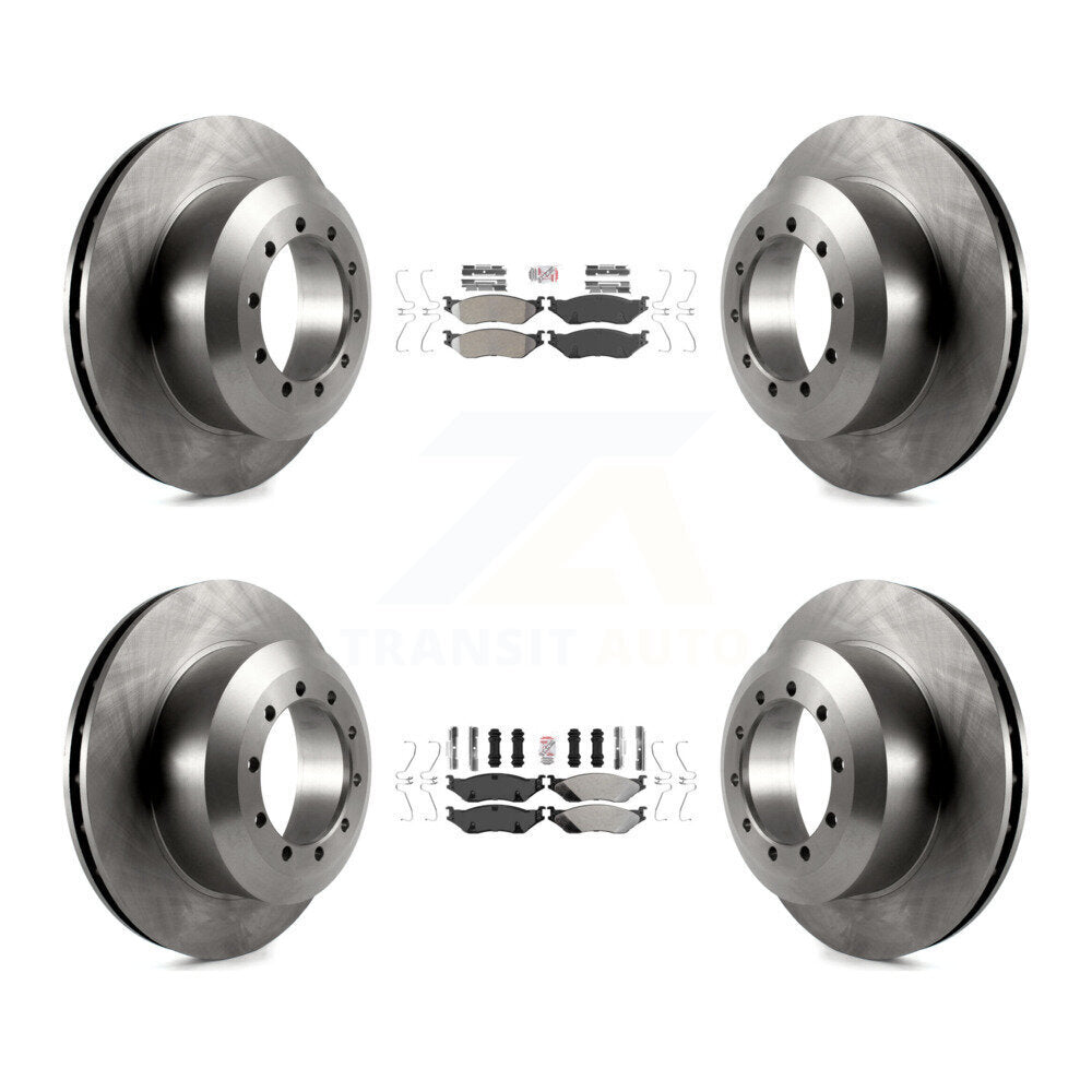 Kit de plaquettes semi-métalliques avant et arrière et Rotor de frein, pour châssis de camping-car Ford F-53