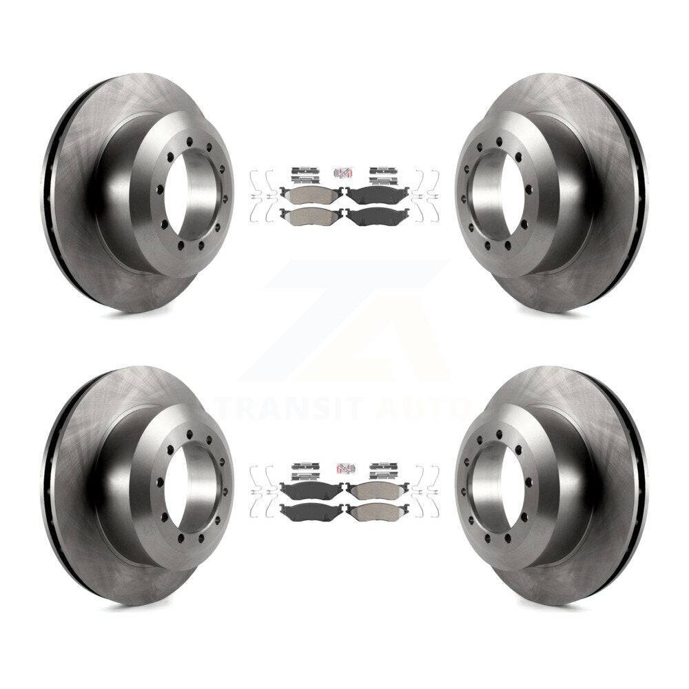 Kit de plaquettes semi-métalliques avant et arrière et Rotor de frein, pour châssis de camping-car Ford F-53