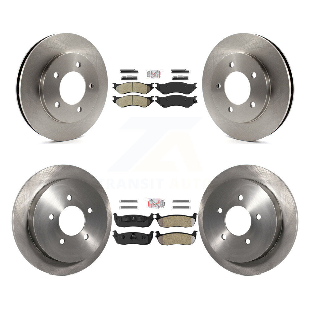 Kit de plaquettes semi-métalliques avant et arrière et Rotor de frein, pour Ford Expedition Lincoln 4W