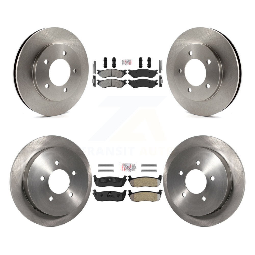 Kit de plaquettes semi-métalliques avant et arrière et Rotor de frein, pour Ford Expedition Lincoln 4W