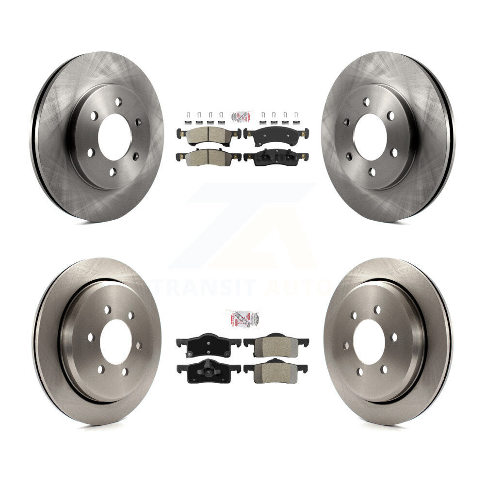 Kit de rotors de frein à disque et plaquettes semi-métalliques avant et arrière, pour Ford Expedition Lincol