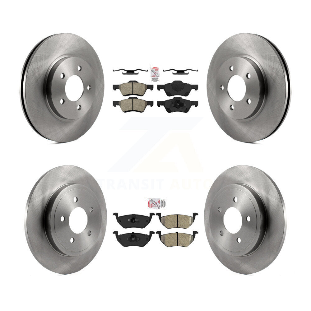 Kit de rotors de frein à disque à plaquettes semi-métalliques avant et arrière, pour Ford Escape Mazda Tribut