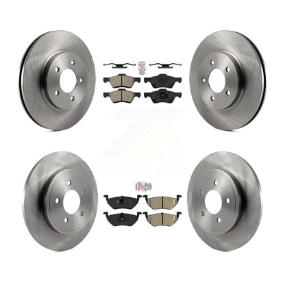 Kit de rotors de frein à disque à plaquettes semi-métalliques avant et arrière, pour Ford Escape Mazda Tribut