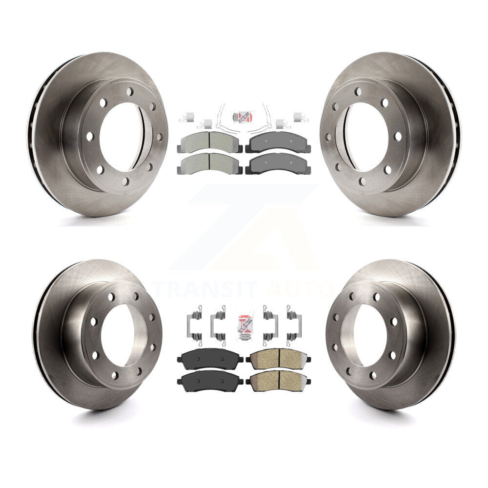 Kit de Rotor de frein à plaquettes semi-métalliques avant et arrière, pour Ford F-250 Super Duty Excursio