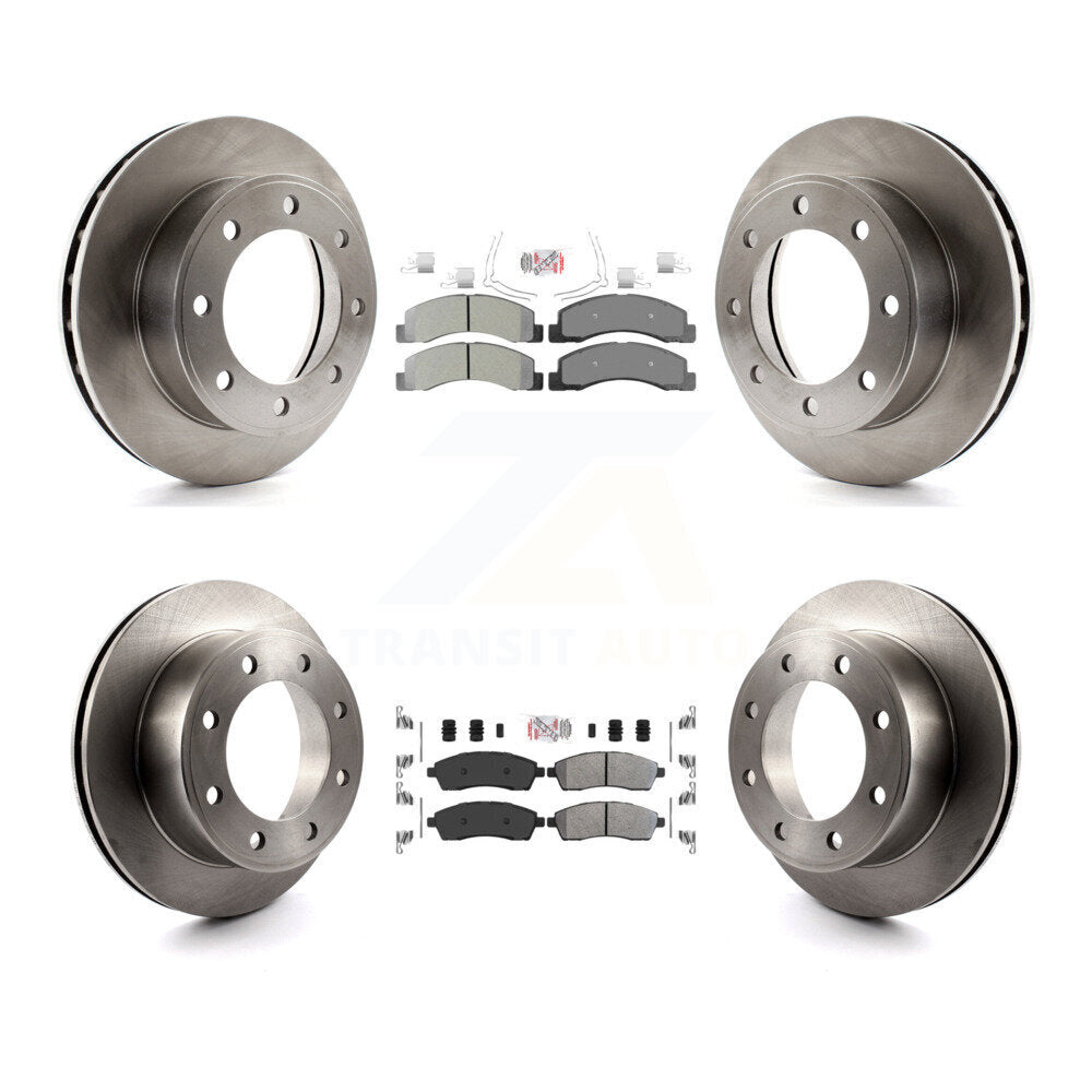Kit de Rotor de frein à plaquettes semi-métalliques avant et arrière, pour Ford F-250 Super Duty Excursio